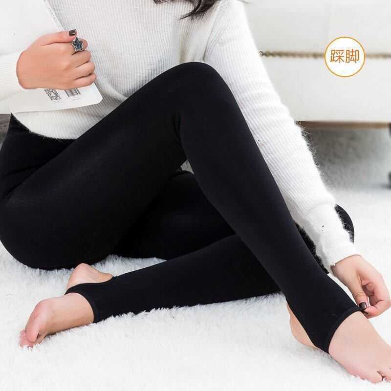 Women's Leggings 100g 150g 230g 300g 400g 500g Women Winter Leggings Thickened Velvet Sexy Hips Smooth Leg Nylon All one Tights Black Complexion T221014