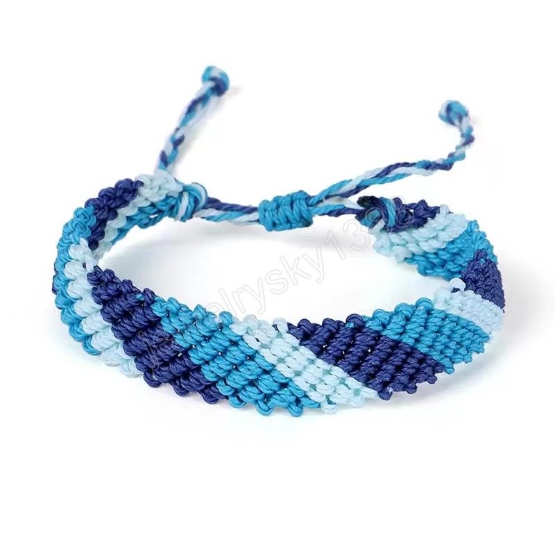 Style bohème fait à la main tissé coloré cire chaîne lien Bracelet pour hommes femmes bracelets porte-bonheur bijoux