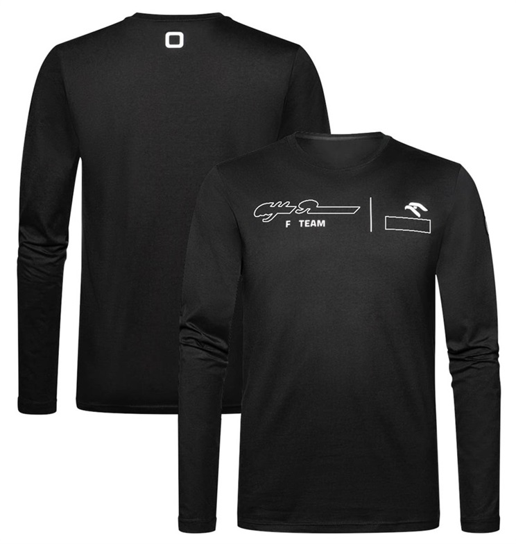 بدلة سباق F1 2023 New Team Crew Neck T-Shirt Racer مع نفس القميص المخصص لأكمام طويلة مخصصة