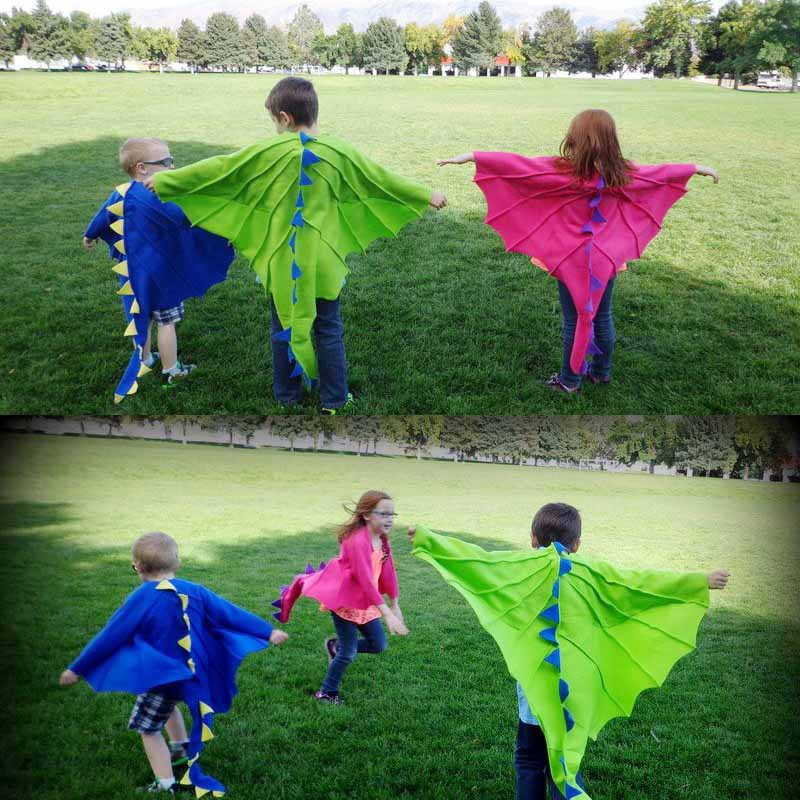 Dzieci Smok Costume Cloak With Hat Child Sacils Bezzębny kostium zwierząt Cape Halloween Zabawne cosplay dinozaur Costume Props