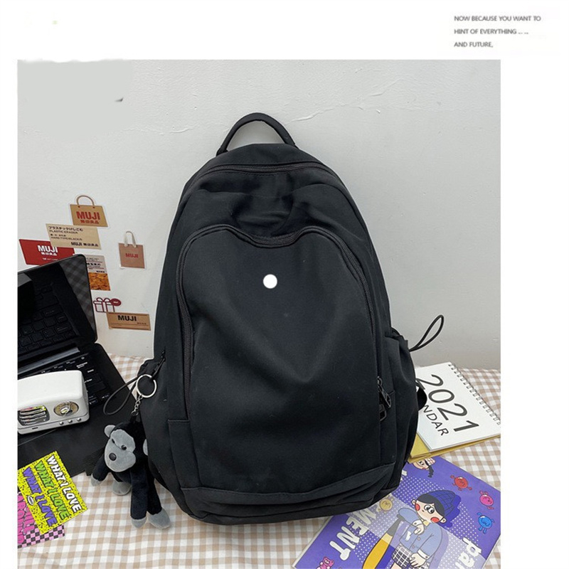 LU Women Yoga Outdoor Bags Backpack Casual Gym Teenager Student Schoolbag Knapsack 230N