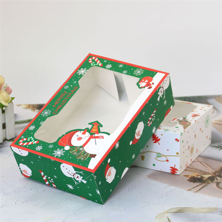 Kerstcadeaubox Kruidpapier Kraft Present Party Favor Baking Cake Box Muffin Paper PackingT2I527838261193