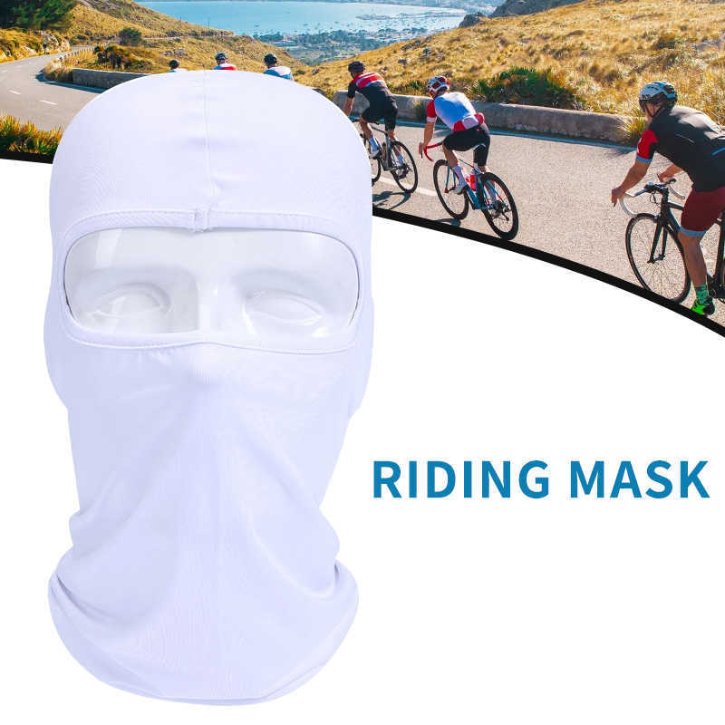 Casquettes de cyclisme Masques Masque de ski noir Lycra Motorcyc pour hommes femmes Masque complet Cagoule Cyclisme Ski Casquette coupe-vent Masque de neige d'hiver Neck6369435
