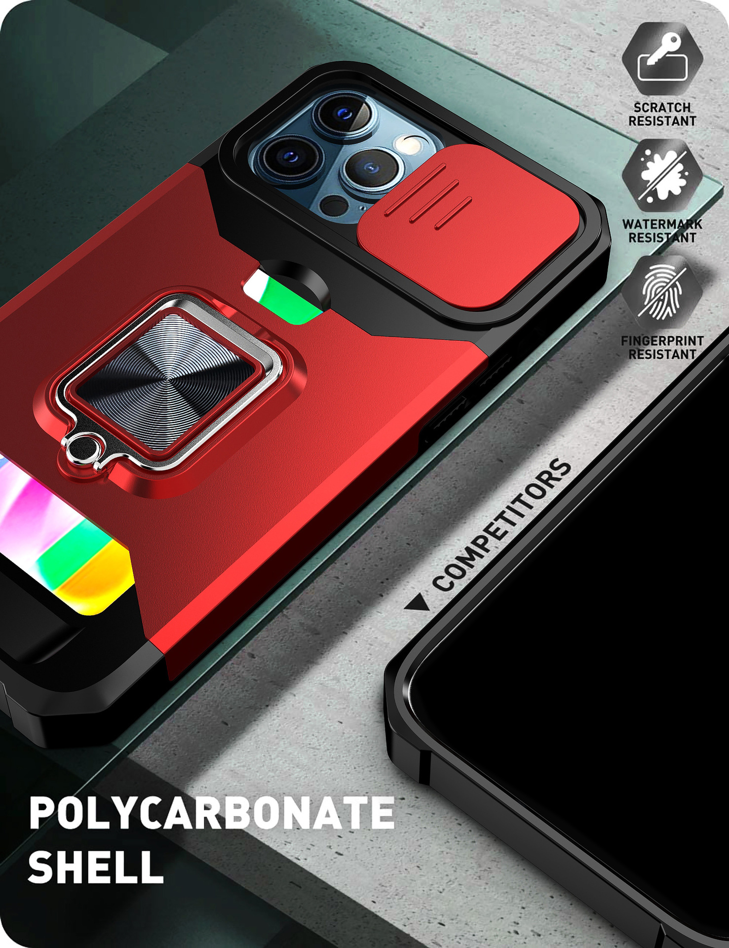 Pocket Slot Slide Casos de lente de cameshield para iPhone 14 MAX PLUS 13 12 11 11 PRO XS XR X SUPORTE DE CARRO DE CARRO DE MAGNETO PC HUSTO TPU TPU HYBRID CAMADA TAPA DE ANEL DE DIS DE CHAMP