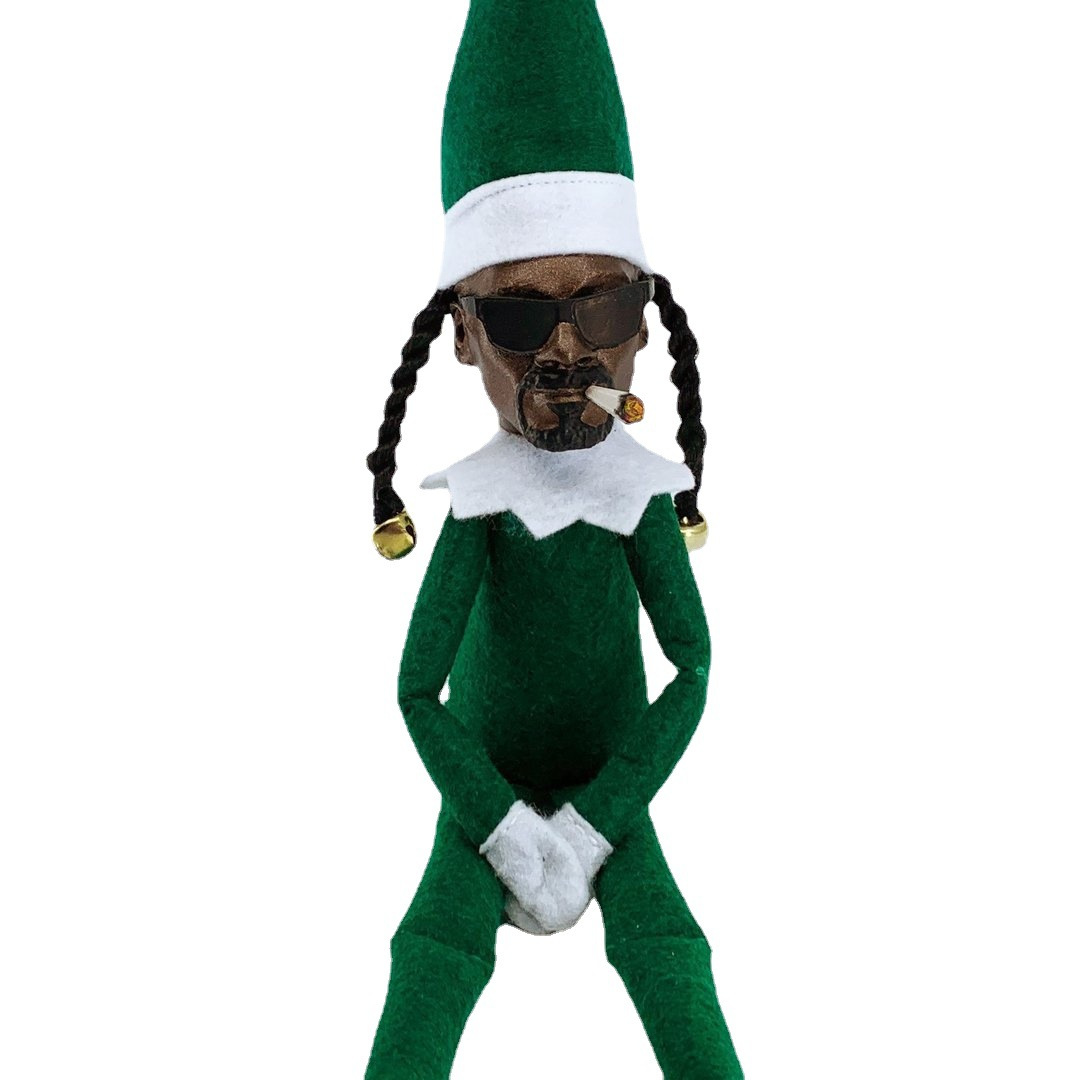 عيد الميلاد Elf Doll Snoop on A Stoop Home Decor ملحقات هدايا الأطفال للعام الجديد