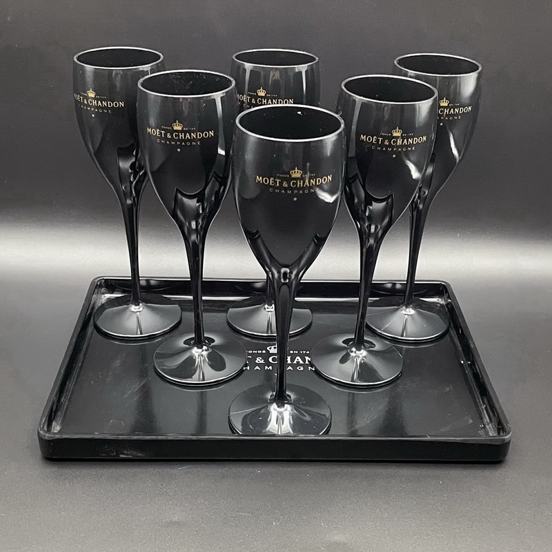 Outils de Bar, seau en plastique mystère noir, flûtes en verre, ensembles de refroidisseurs de fête, accessoires de Bar 252R