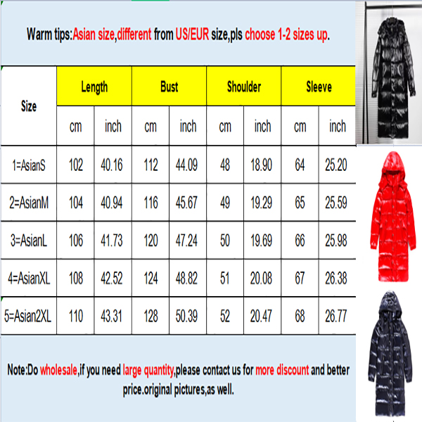Designer Down Jackets Men Women Glossy Puffer Jacket Winter Warm Thick Parkas Coat Fashion Classic Long Outerwear