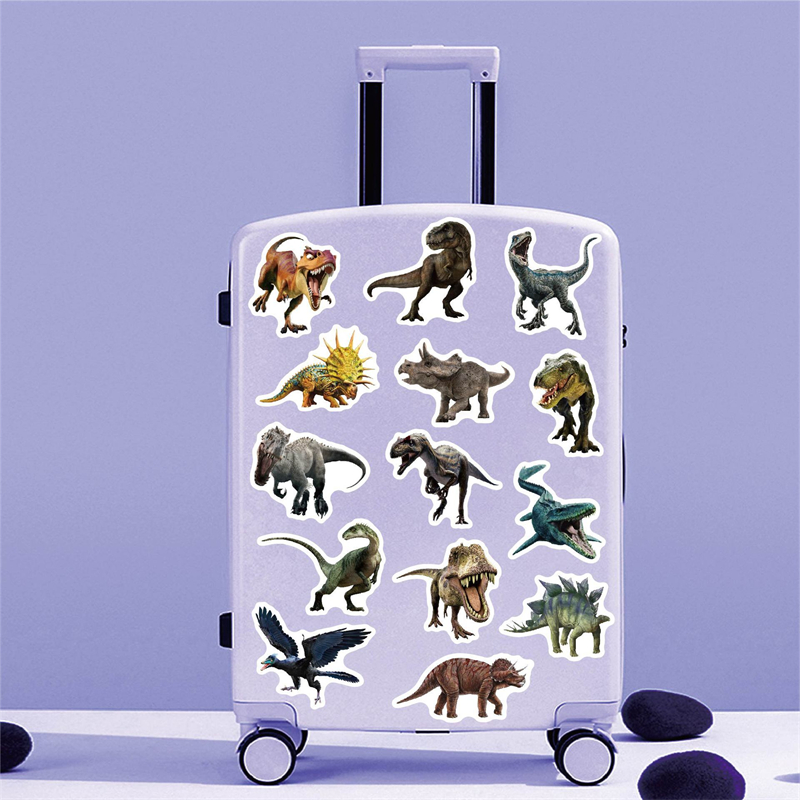 Dinosaur Stickers Cute Waterproof Cartoon Sticker for Kids for Stationery Luggage Teaching Rewards B007