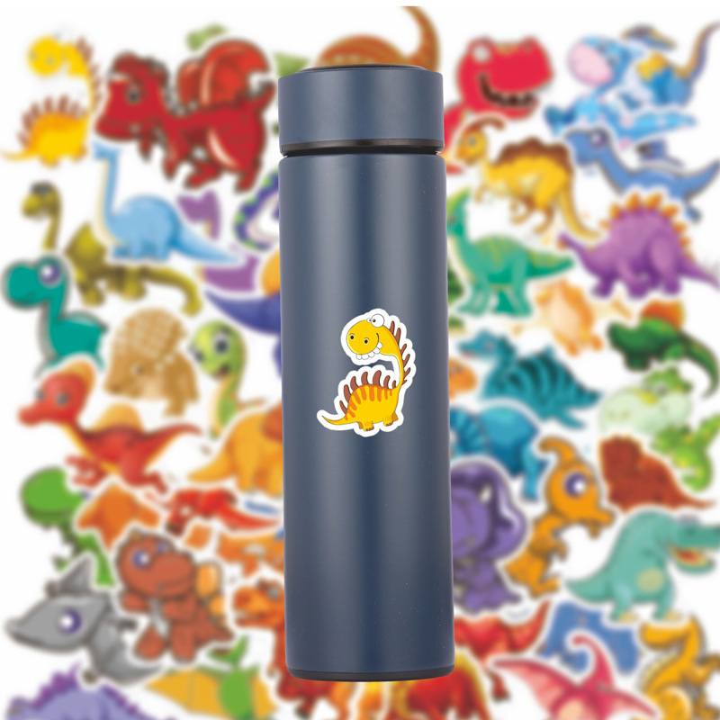Dinosaur Stickers Cute Waterproof Cartoon Sticker for Kids for Stationery Luggage Teaching Rewards TZ-306