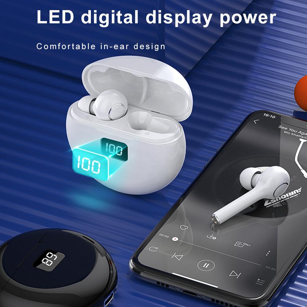 Drahtlose Ohrhörer TWS Bluetooth-Kopfhörer Touch Control mit Ladekoffer IPX4 Wasserdichtes LED-Display Sportkopfhörer TW13