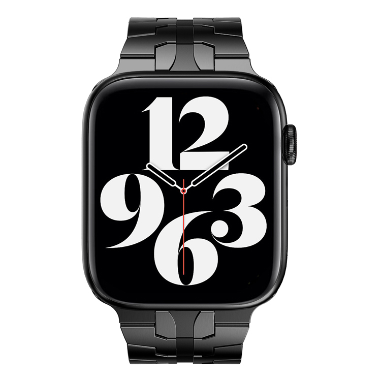 Smart Watch Wristband Ultra rostfritt stål Watch Strap för Apple Watch Series 1 2 3 4 5 6 7 8 Ersättande Watch Band för män kvinnor