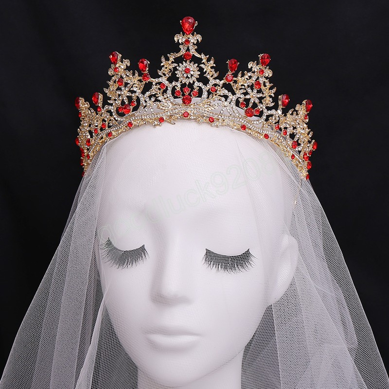 Corone da sposa in cristallo Diademi le donne Accessori capelli da principessa di lusso capelli da sposa