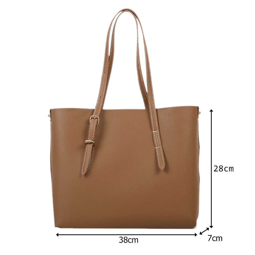 Evening Bags Women's Tote bag Soft PU Leather Handbags Office Ladies Work Hand Bags Purse Pocket Women Composite bag Big Tote Sac Bolsa L221014