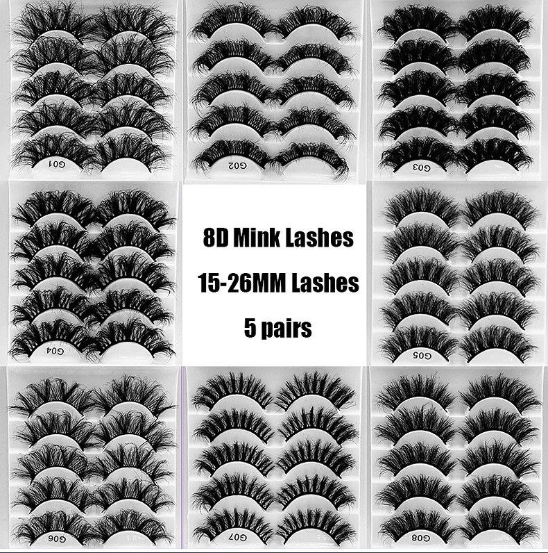 Handmade Reusable Curly False Eyelashes Naturally Soft and Delicate Multilayer Thick Mink Fake Lashes Lengthening Eyelash Extensions Makeup DHL