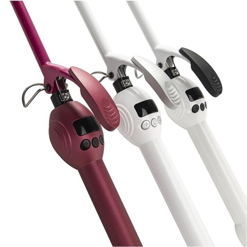 Curling Irons Professional 9 mm żelazną ruręcz w gruszek różdżka Waller Waver LCD Display Styling Narzędzia 221104