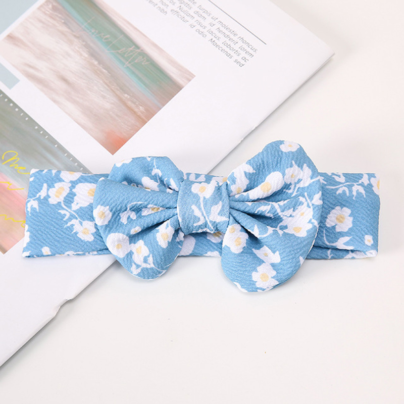 Fleur léopard imprimé tissu élastique bandeau pour bébé filles cheveux accessoires large arc nouveau-né bandeaux Turban enfant bandeau