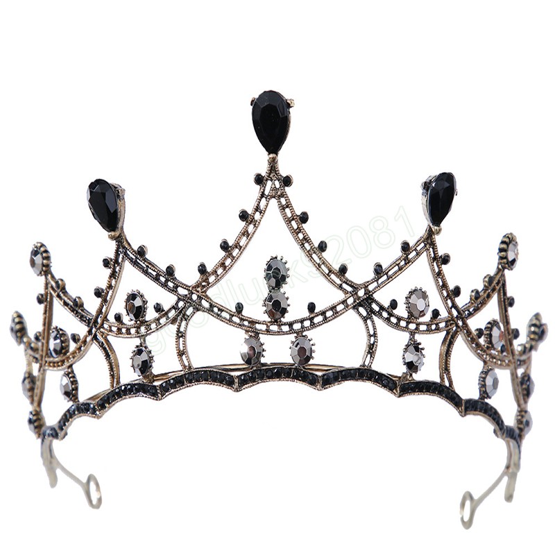 Diademi e corone da sposa in cristallo viola accessori capelli da donna Gioielli capelli da ballo alla moda Regalo da damigella d'onore feste