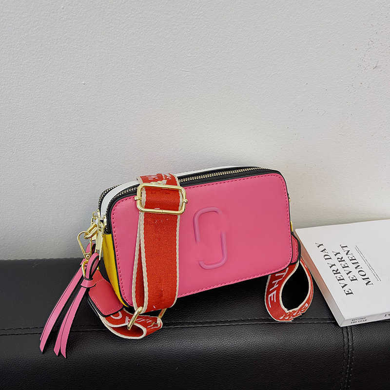 Retail Designer Womens Shoulder Bag Color Contrast Camera Bags Versatile Messenger Bag319D