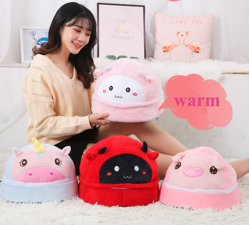 Winter Foot Warmer Home Heaters Charging Household Electric Heating Massager Under the Table Lovely Foot-Warmer