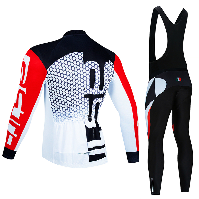 Bisiklet Jersey Setleri Pro Kış Termal Polar Bisiklet Jersey Seti Uzun Kollu Bisiklet Giyim MTB Bisiklet Giyim Maillot Ropa Ciclismo Bisiklet Seti 221.017