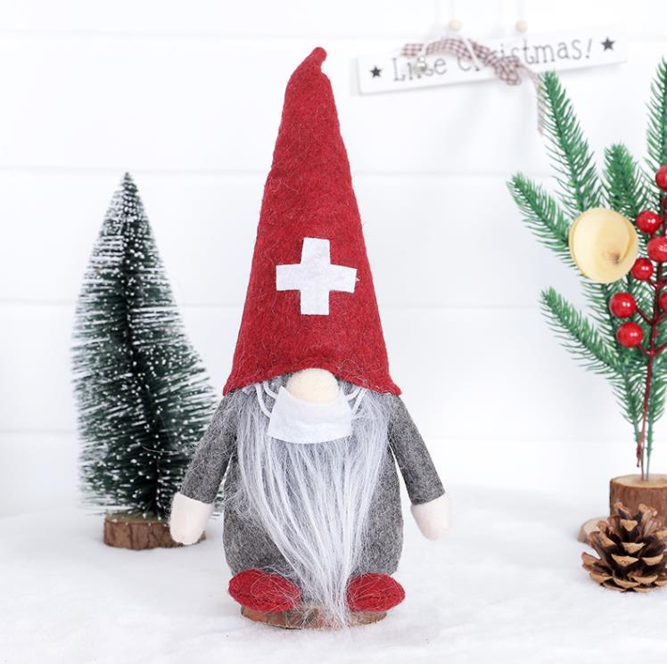 Świąteczna pielęgniarka gnome pluszowe ozdoby szwedzkie imprezę Świętego Świętego Świętego Dokorta drzewa wakacyjna dekoracja domu sn4985