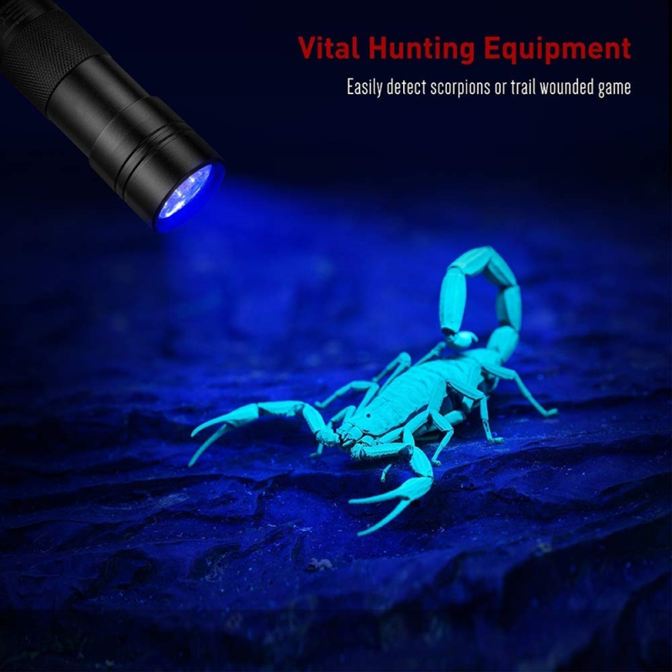UV Flashlight 12 LED Torches 395nm Ultraviolet Urine Detector Torch linterna For Dog/Cat/Pet Urine & Dry Stains