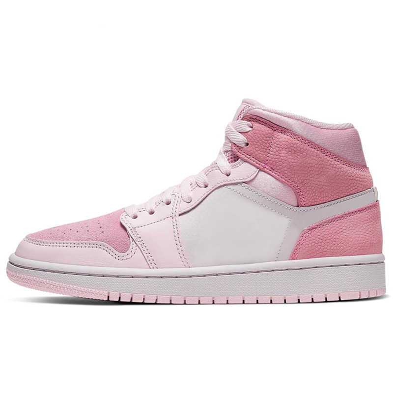 Fashion Mid Jumpman 1 Heren Dames basketbalschoenen 1S Island Green Crimson Tint Sneakers High OG Hyper Royal Shadow Trainers University