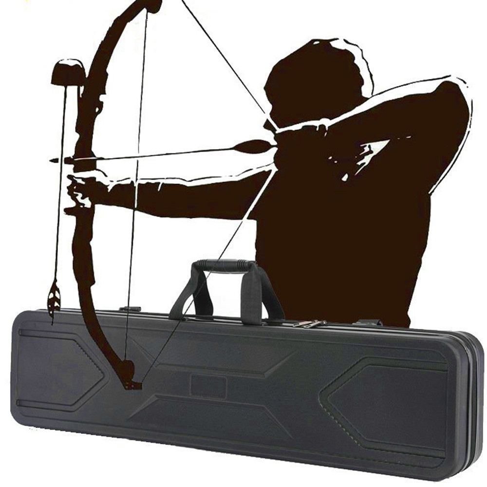 Taktik Kutu Archer'ın Bavul Balık Tanlosu Tabanca Araç Kutusu Yay Kozmetik Kasa Paketi Güvenlik Şok geçirmez Su Geçirmez Torbalar 95cm Çok Amaçlı