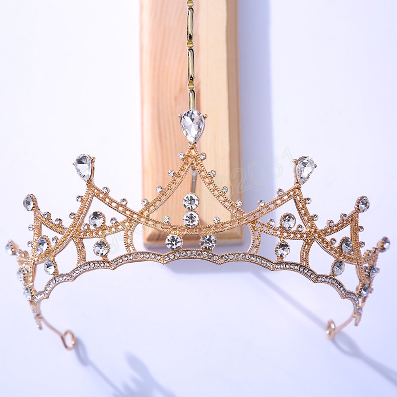 Diademi e corone da sposa in cristallo viola accessori capelli da donna Gioielli capelli da ballo alla moda Regalo da damigella d'onore feste