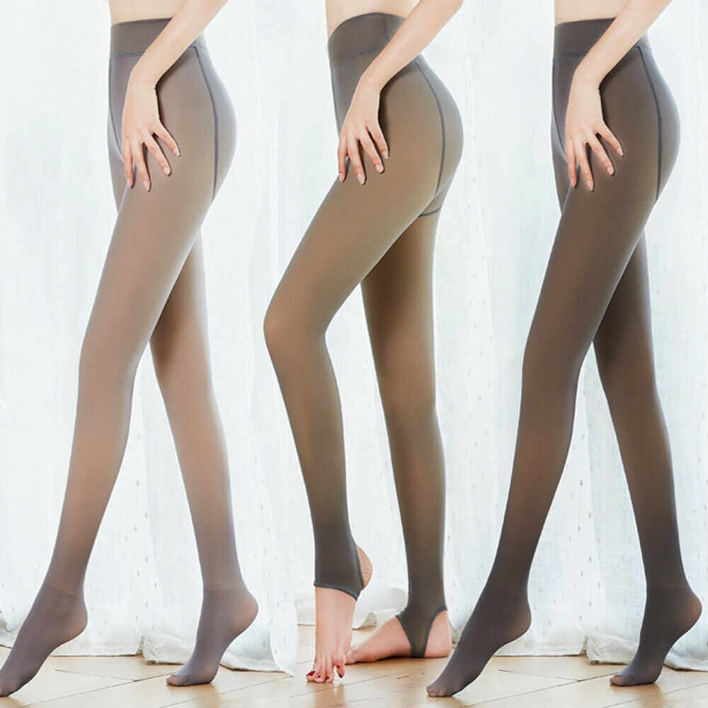 Socks Hosiery Fashion Hight Wasit Legs Fake Pantyhose for Women Tights Winter Tight Stockings Translucent Warm Fleece 221017