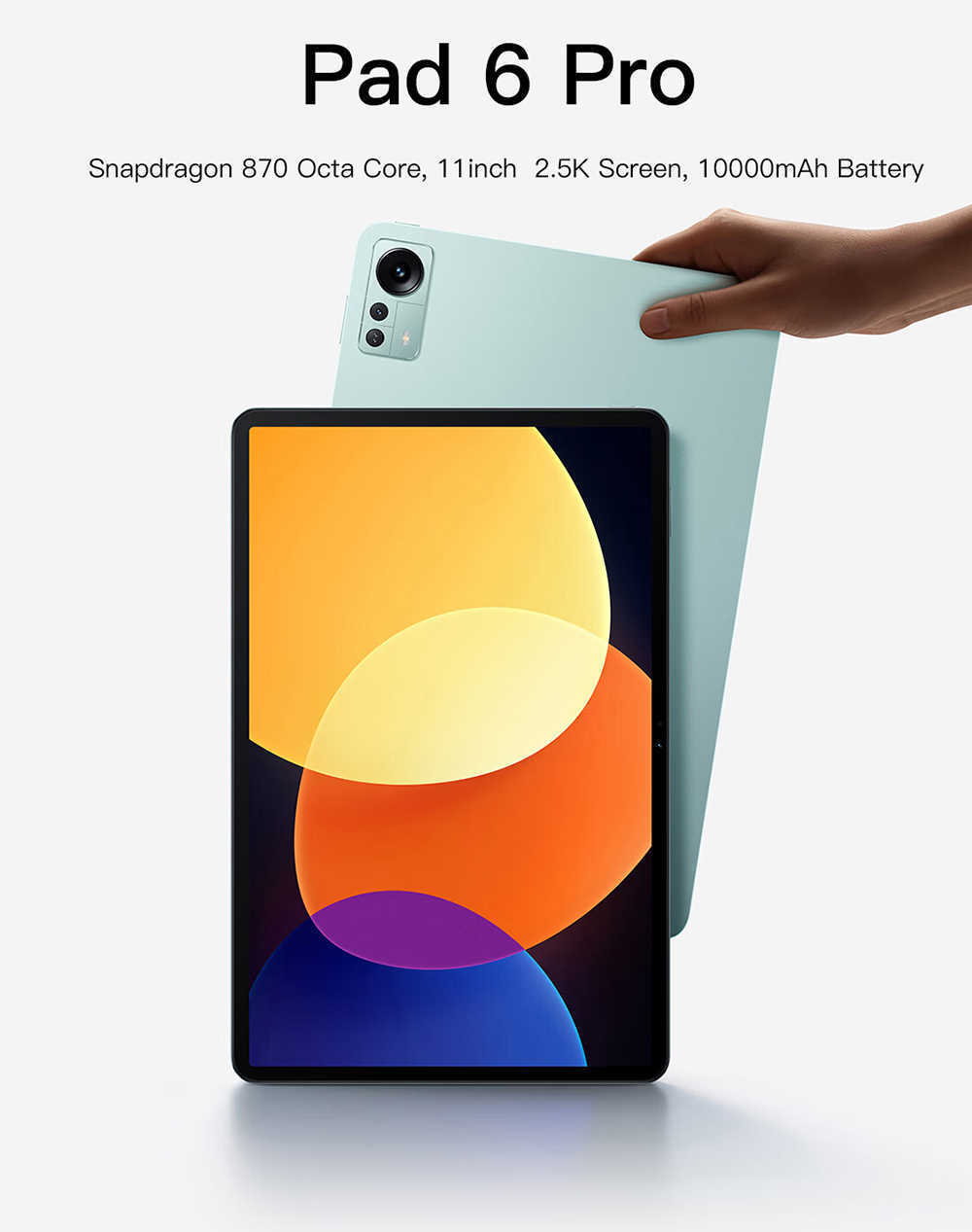 أغلفة الهاتف الخليوي الإصدار العالمي اللوحي Android Pad 6 Pro 12GB 512GB Snapdragon 870 Tablet 11 بوصة 5G بطاقة SIM المزدوجة WIFI GPS Google Play 10000mAh W221017