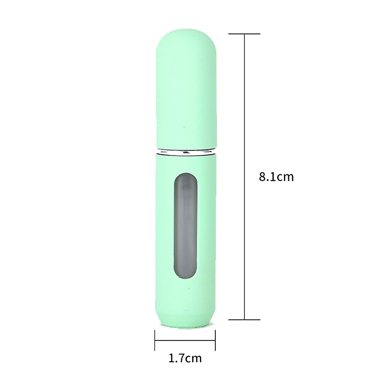 5ml Parfüm Sprey Şişesi Alüminyum Sprey Atomizer Taşınabilir Seyahat Kozmetik Konteyner Parfümler Şişeler