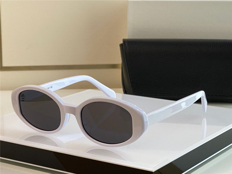 Nouvelles lunettes de soleil design de mode 4S212 Small Oval Frame Fashionable Shape Classic and Polyvyle Style Outdoor UV400 Protection Glasse8461027