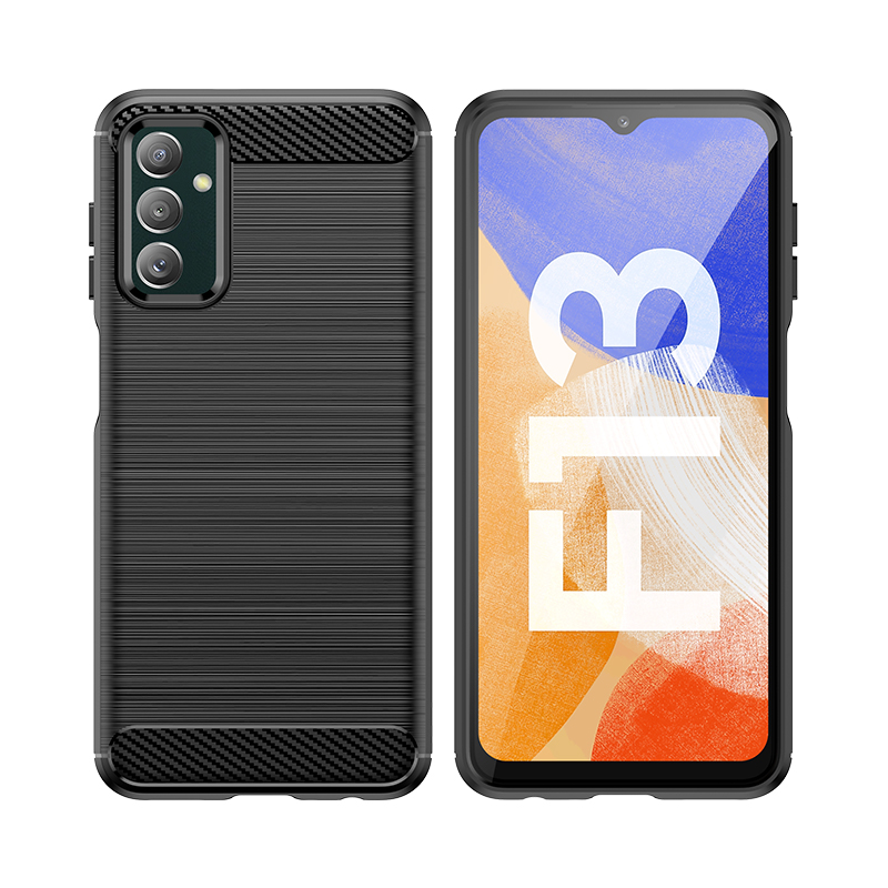 Étuis de téléphone en carbone pour Samsung S23 S22 S21 S20 FE S10 Note 20 A14 A54 5G Plus étui de dessin de fil texturé Ultra carbone couverture en TPU