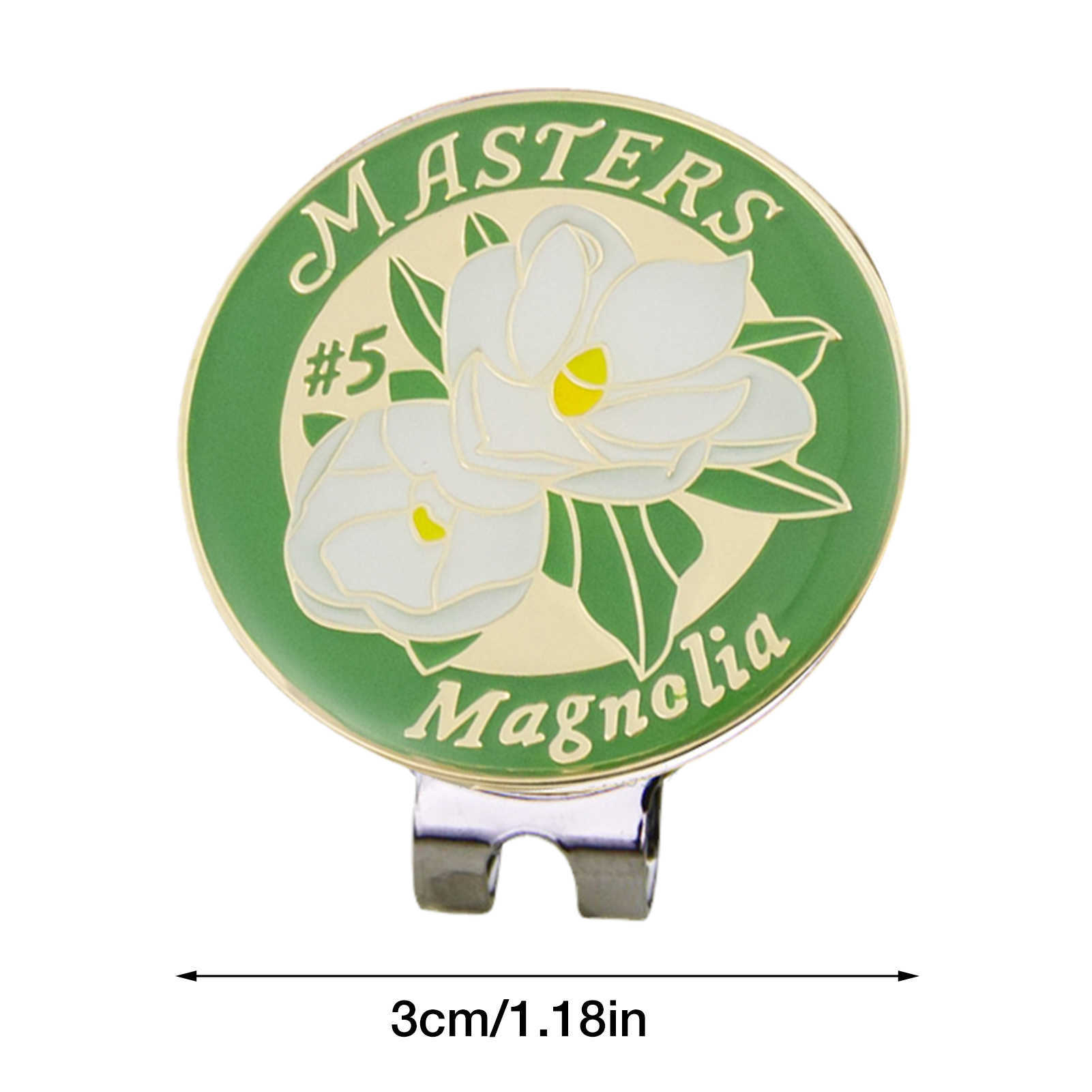 6 Stijlen 30mm Golfbal Marker Met Hoed Clip Magnetische Legering Mark Amerikaanse Stijl Voor Golfbal Sport Golf Accessoire