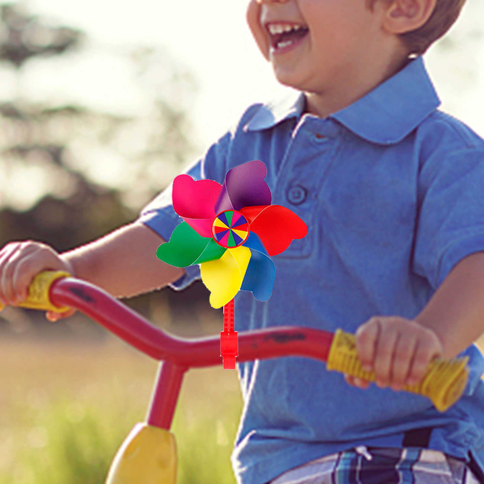 Neue Nette Kinder Fahrrad Lenker Blume Windrad Windmühle Dekoration Für Kinder Fahrrad Roller Radfahren Zubehör