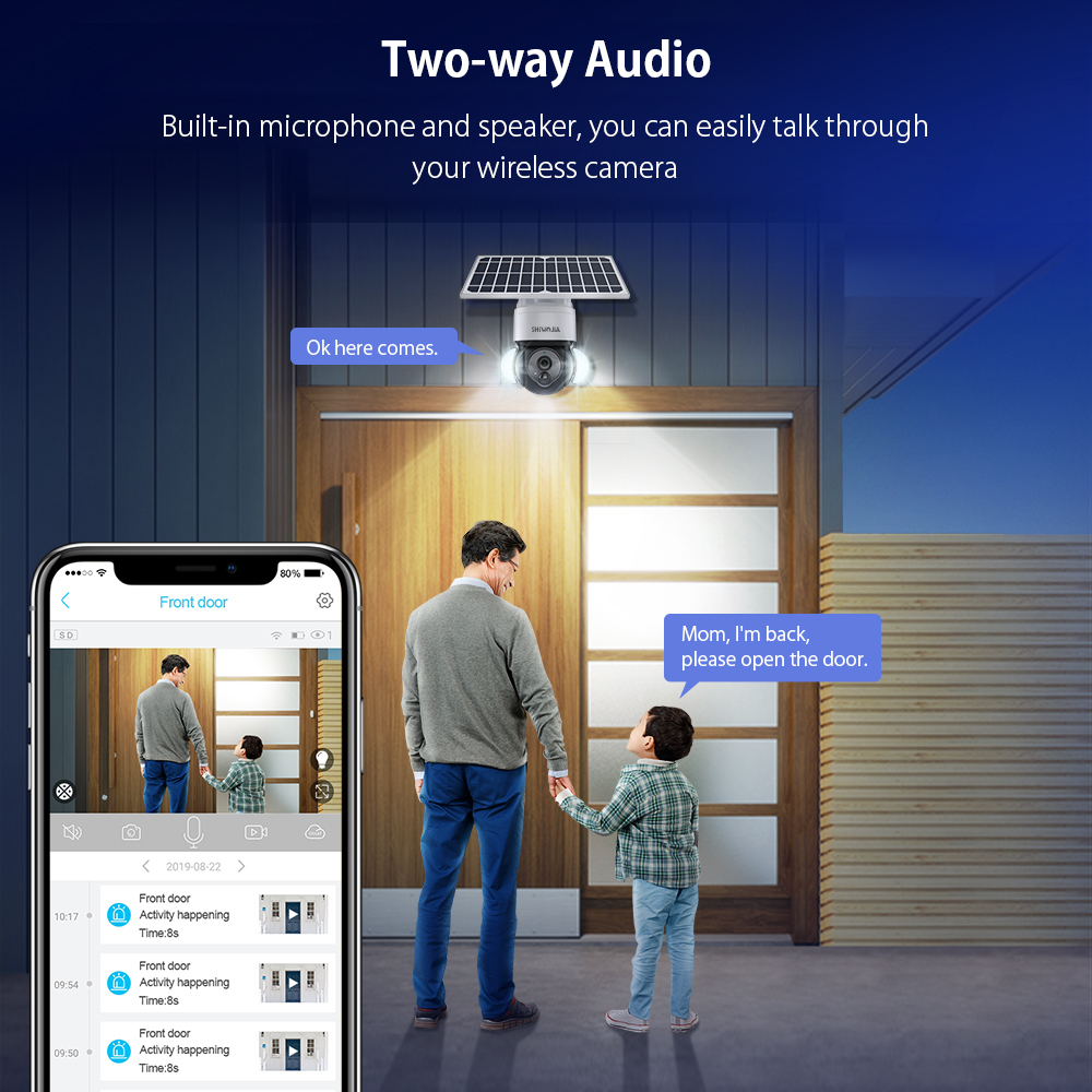 IP Cameras SHIWOJIA Solar Camera 4G SIM Wifi Outdoor Wireless Cctv Cloud H265 Power Garden Lights Security Surveillance Battery Cam 221025