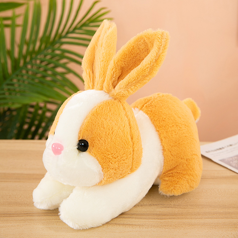 25 centimetri Del Bambino Del Coniglio Bambola Morbido Peluche Orecchie Lunghe Bunny Placare Carino Peluche Peluche Chidren Regalo Di Compleanno D10