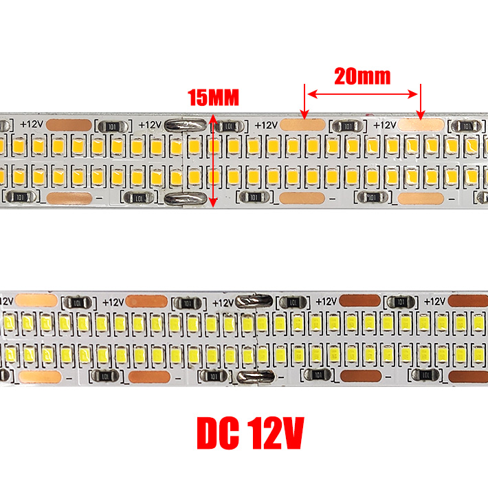 DC 12V Led Strip Lights SMD 2025 624LEDs/m High Bright Flexible Led Ribbon Tape for Room Decor White/Natural White/Warm White 5M