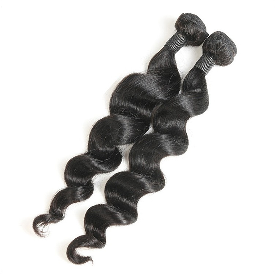 9a Mongolian Remy Human Hair Weaves 3 Bunds Loose Wave Natural Color Hair Extensions for Women