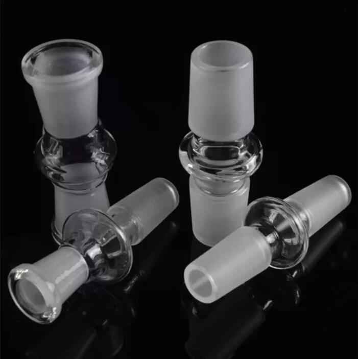 12 Arten Glasadapter für Shisha-Ölplattformen, Bong-Adapterschalen, Quarz-Banger, 14 mm Stecker auf 18 mm Buchse, Bong-Adapter, Rauchen von Wasserpfeifen