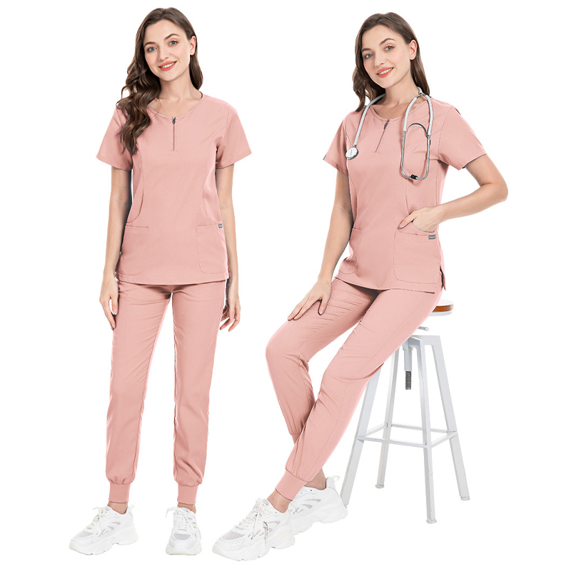 Tillverkare Anpassad rynkabeständig tvättbar mjuk tygsjuksköterska Skrubbdräkt Hospital Uniform Women039S Suit2562457