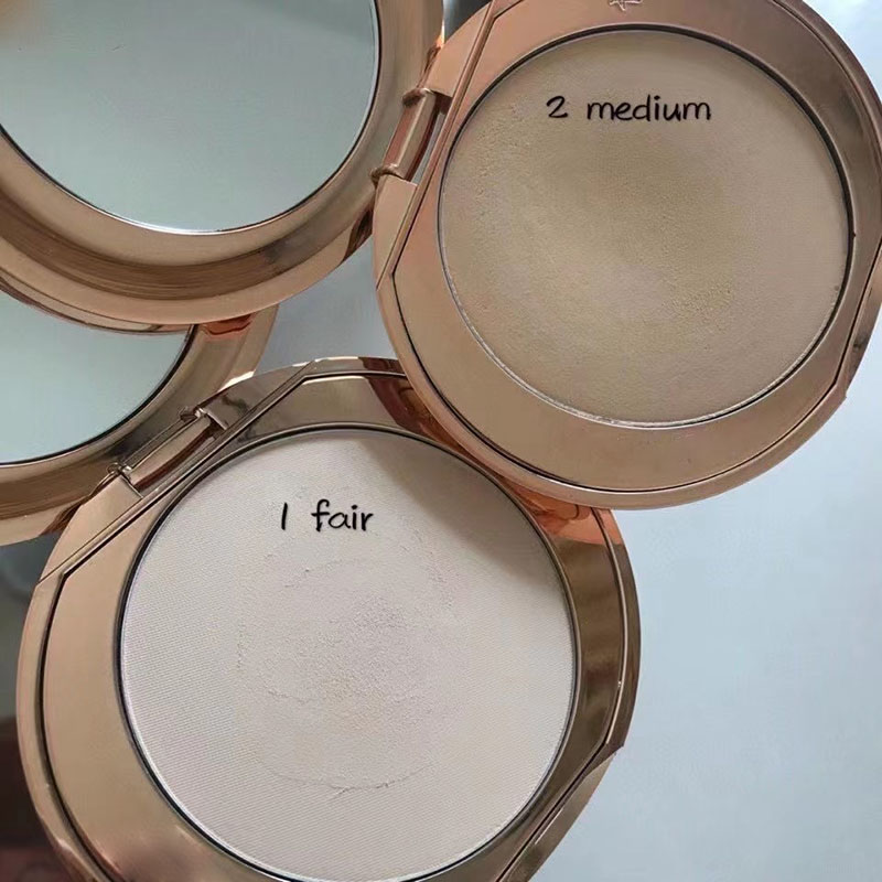 Finish Powder Fair Medium 8g Natural Long-lasting Face Pressed Setting Powders voor alle huidtypes