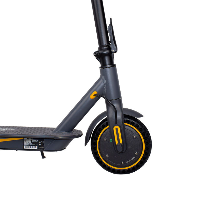 EU US Warehouse Foldbar 8.5-tums Electric Smart Scooter V8 350W 10.5AH Battery Max k￶rstr￤cka 26 km-33 km dubbla bromsskoter med smart app