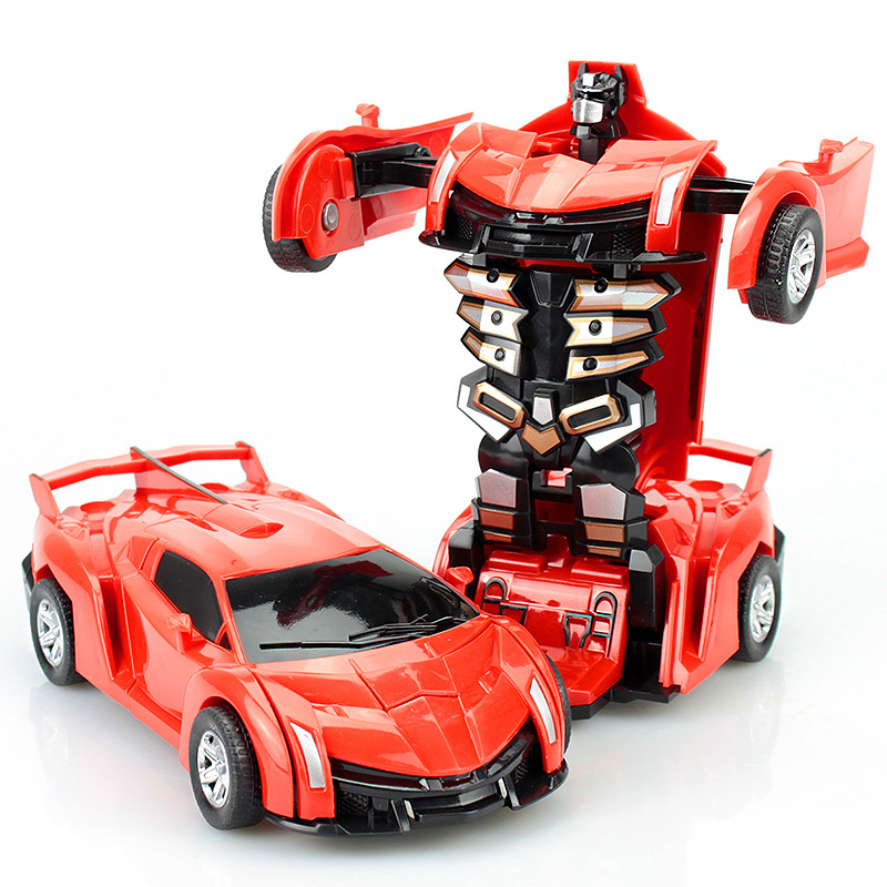 Deformation Billeksaker Automatisk Transform Robot Plastic Model Funny Diecasts Boys Fantastiska gåvor Kid Toy D9