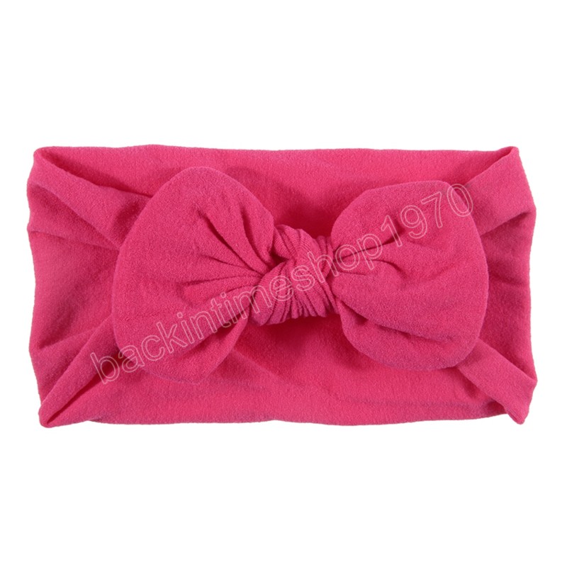 Bow Nó Crianças Bandeira da cabeça Meninas Princesa Nylon Elastic Headwraps Newborn Kids Hair Acessórios Photo adereços