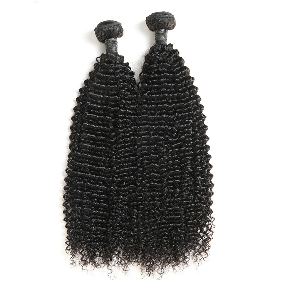 Pacotes de cabelo cacheados indianos para mulheres negras cor de cor natural Remy Extensões de cabelo humano