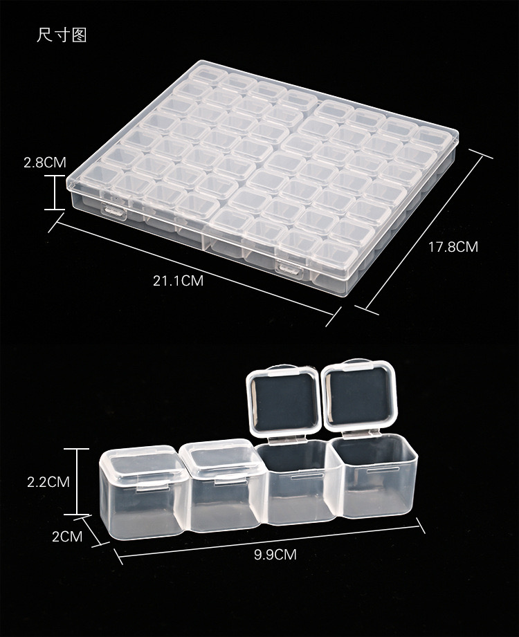 56 Grids paznokcie