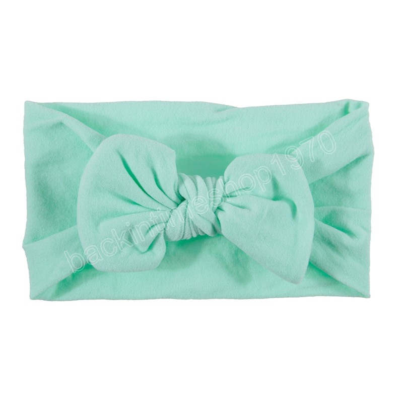 Bow Nó Crianças Bandeira da cabeça Meninas Princesa Nylon Elastic Headwraps Newborn Kids Hair Acessórios Photo adereços