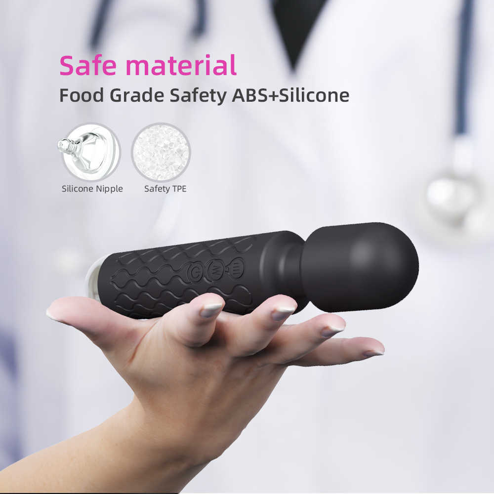 Artículos de belleza Potente vibrador AV Consolador vibrador para mujer Masajeador de punto G Cargador USB Estimulador de clítoris juguetes sexy para mujeres